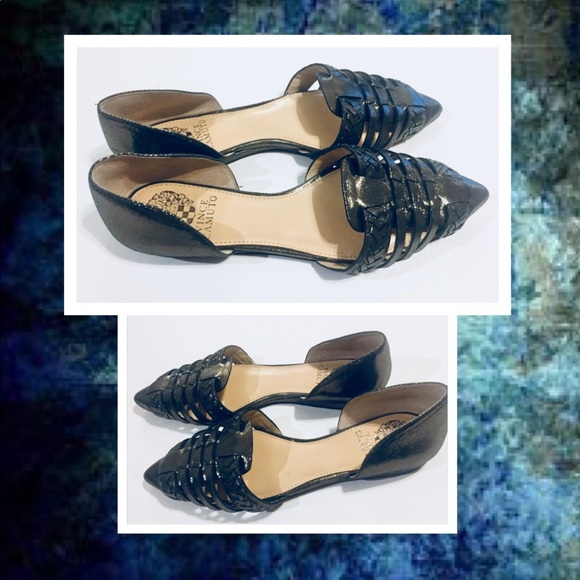 Vince Camuto Hadria Woven Metallic Slide Shoe - Picture 3 of 8